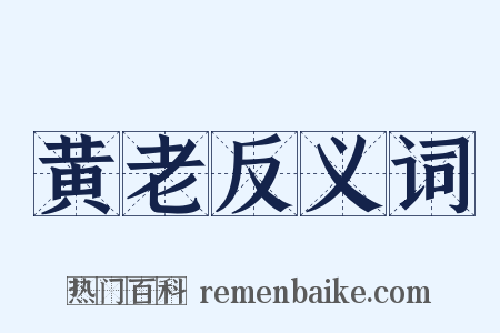 黄老反义词是什么意思的图片